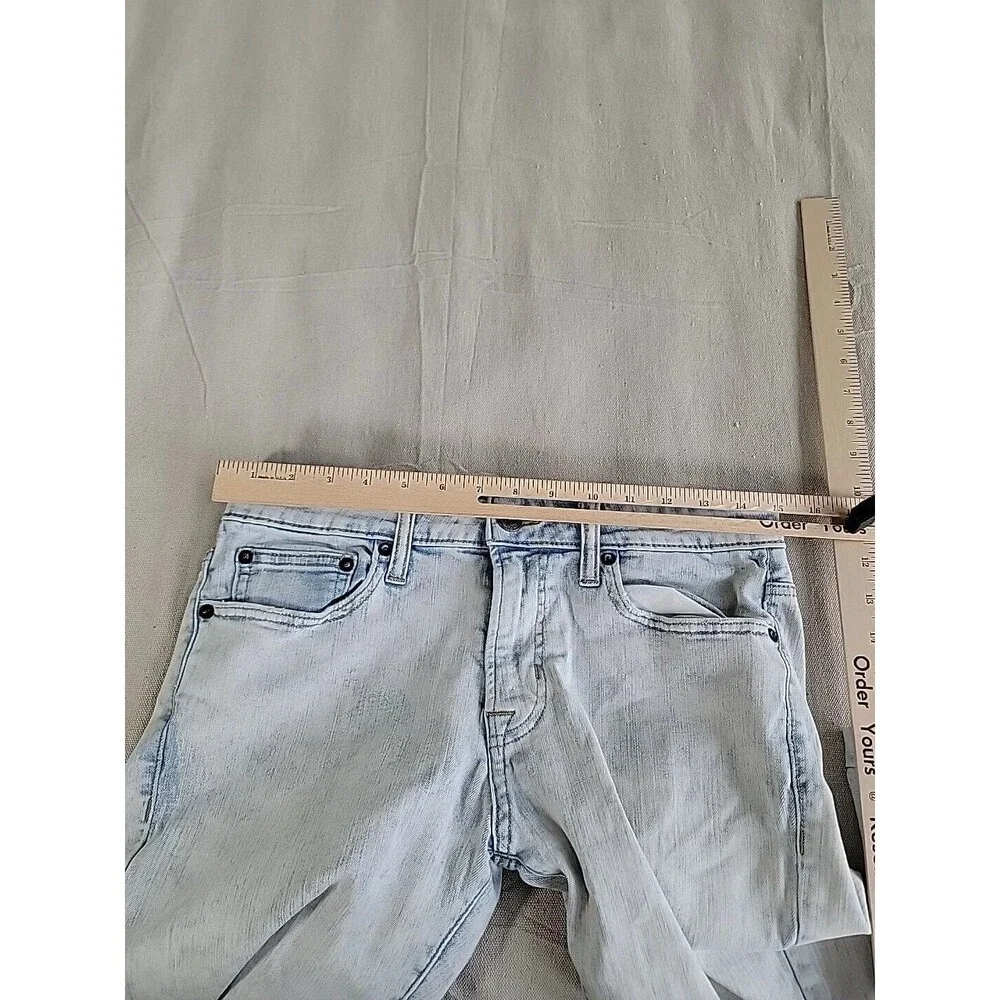 American Eagle Outfitters Jeans Mens 30x33 Skinny Extreme Flex‎ Distressed Blue